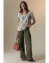 Marks  Spencer Тениска с лен и шпиц - Pepit.bg