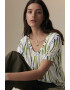 Marks  Spencer Тениска с лен и шпиц - Pepit.bg