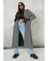 Missguided Дълго палто с пепит - Pepit.bg