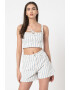 Missguided Къс топ с райе - Pepit.bg