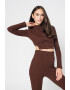 Missguided Къса блуза с цип и рипс - Pepit.bg