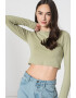 Missguided Къса блуза с овално деколте - Pepit.bg