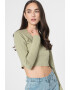 Missguided Къса блуза с овално деколте - Pepit.bg