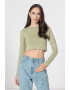 Missguided Къса блуза с овално деколте - Pepit.bg