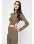 Missguided Къса блуза с цип и рипс - Pepit.bg