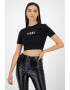 Missguided Къса тениска с бродиран надпис - Pepit.bg
