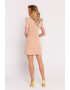 MOE Rochie mini cu maneci decorative - Бежов - Pepit.bg