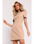 MOE Rochie mini cu maneci decorative - Бежов - Pepit.bg