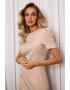 MOE Rochie mini cu maneci decorative - Бежов - Pepit.bg