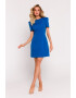MOE Rochie mini cu maneci decorative - Син - Pepit.bg