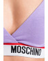 Moschino Триъгълен сутиен с лого - Pepit.bg