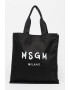 MSGM Памучна шопинг чанта с лого - Pepit.bg