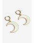 NALI Висящи обеци Crescent Moon - Pepit.bg