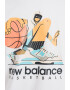 New Balance Памучна тениска Hoops с принт - Pepit.bg