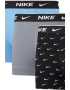 Nike Боксерки с лого - 3 чифта - Черен/Сив/Светлосин - Pepit.bg
