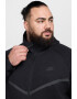 Nike Худи с цип и лого - Черен - Pepit.bg