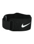 Nike Колан за тренировки с тежести Unisex STRUCTURED TRAINING BELT 3.0 BLACK/BLACK/WHITE NS - Pepit.bg