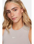 Nike Къс топ с лиосел с лого - Pepit.bg