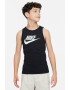 Nike Памучен топ с лого - Pepit.bg