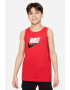 Nike Памучен топ с лого - Pepit.bg