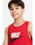 Nike Памучен топ с лого - Pepit.bg