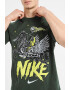 Nike Памучна тениска с шарка - Pepit.bg