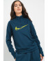 Nike Суитшърт за бягане Swoosh с Dri-FIT с къс цип - Pepit.bg