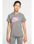 Nike Тениска Basic с асиметричен подгъв - Pepit.bg