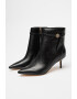 NINE WEST Боти Ansell с кожа - Черен - Pepit.bg