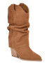 NINE WEST Велурени драпирани ботуши Wilton - Pepit.bg