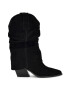 NINE WEST Велурени драпирани ботуши Wilton - Pepit.bg
