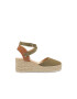 NINE WEST Велурени сандали Ava тип еспадрили - Pepit.bg