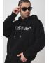 OFF-WHITE Худи с лого - Черен - Pepit.bg