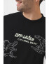 OFF-WHITE Памучна тениска с графика - Черен - Pepit.bg