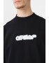 OFF-WHITE Суитшърт с принт - Бял/Черен - Pepit.bg