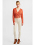 OXXO Къс шпиц пуловер - Мандарина - Pepit.bg