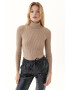 OXXO Ribbed Jersey Blouse WIth Turtleneck - Pepit.bg
