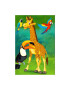 Oyo home Килим Giraffe 140x220 см Полиестер Дигитален печат Неплъзгаща се долна страна Многоцветен - Pepit.bg