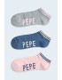 Pepe Jeans London Чорапи с лого - 3 чифта - Pepit.bg