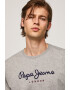 Pepe Jeans London Памучна блуза с лого - Pepit.bg