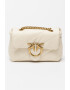 Pinko Кожена чанта през рамо Love Mini Puff - Крем - 15x21x9 - Pepit.bg