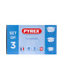 Pyrex Комплект 3 касероли с капак Essentials Термоустойчиво стъкло 1.4 л 2.1 л 3 л - Pepit.bg