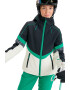 ROXY Ски яке Peak Chic със Softshell - Бял/Зелен/Черен - Pepit.bg