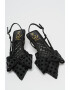 Sam Edelman Обувки Treena с котешки ток - Избеляло черно - Pepit.bg