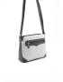 SilverPolo Екологична кожена чанта crossbody с джобове с цип Сива - Pepit.bg