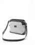 SilverPolo Екологична кожена чанта crossbody с джобове с цип Сива - Pepit.bg