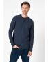 !Solid Рипсена блуза Thune с деколте Henley - Pepit.bg
