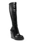 Steve Madden Ботуши Aligned с равна платформа и шагрен - Pepit.bg