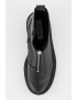 Steve Madden Кожени боти - Черен - Pepit.bg