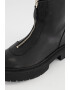 Steve Madden Кожени боти - Черен - Pepit.bg